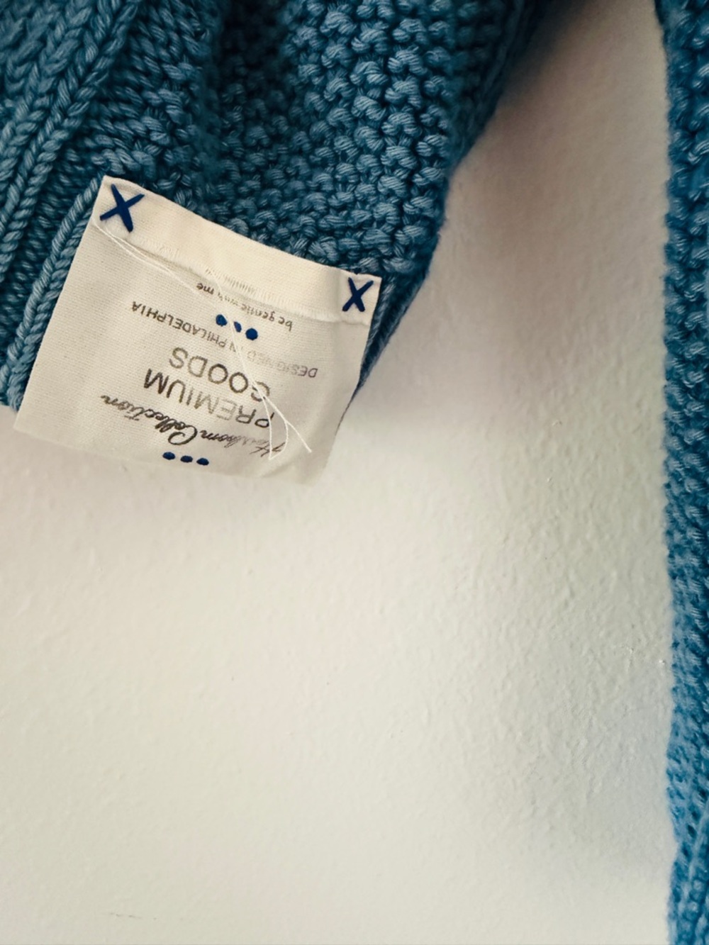 Free People In a Daze Blue Cable Knit Pullover Sweater - Picture 9 of 10